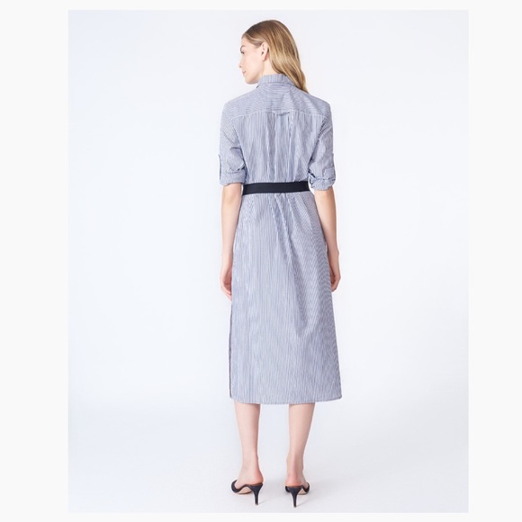 Veronica Beard Striped Carter Dress - Picture 3 of 5